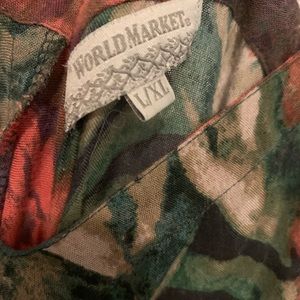 World Market floral jumpsuit size L/XL